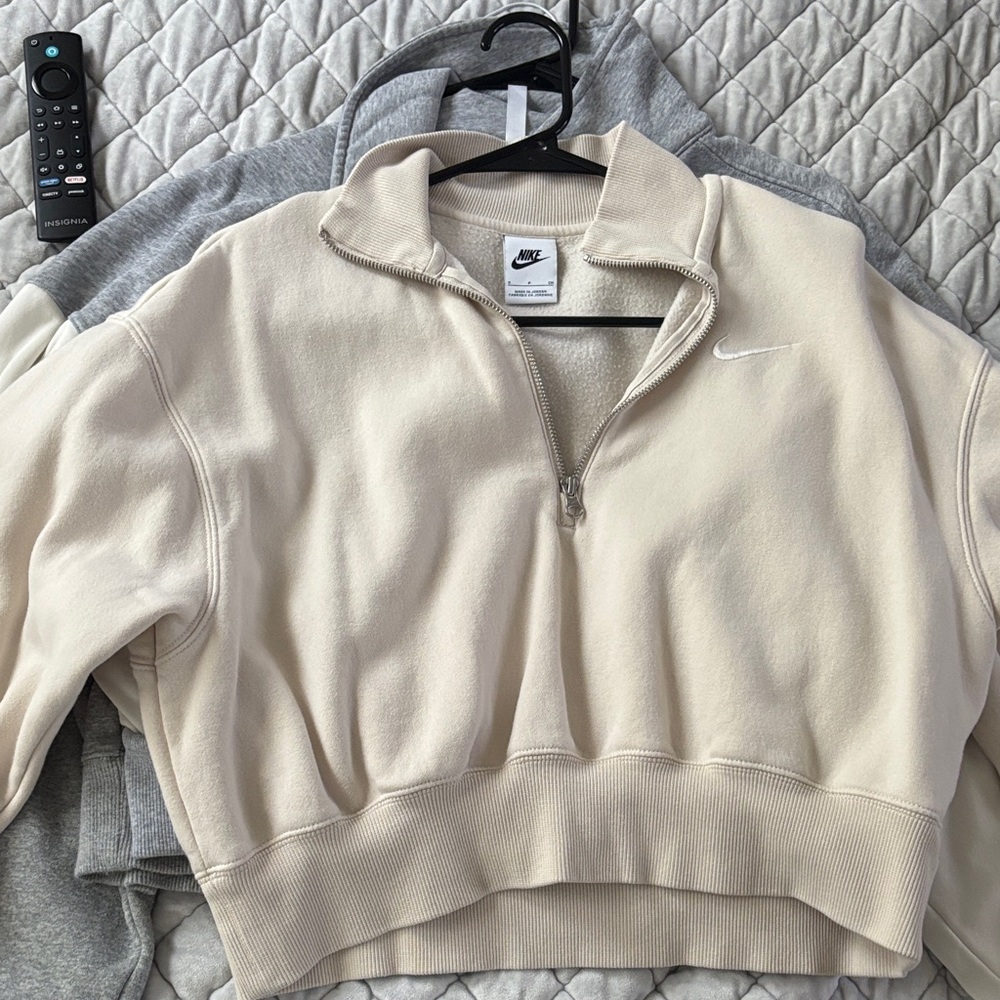 Nike Off-White Quarter-Zip Pullover